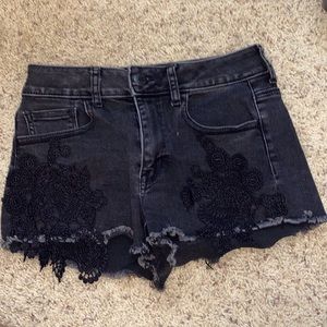 Black size 4 hi-Rise shorts